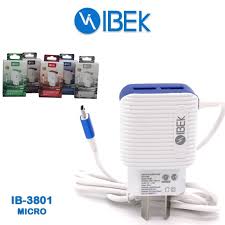 CARGADOR IBEK MICRO USB 3.8A IB-3801