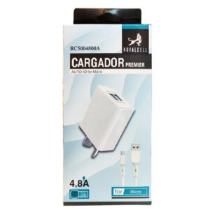 CARGADOR PREMIER MICRO USB  4.8A ROYAL