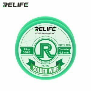 ESTAÑO EN ALAMBRE RELIFE 80 gramos 35/65 0.6MM – RL442-80G