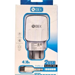 IBEK 4.8A 2USB MODELO.Ib-4801