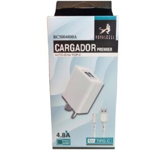 CARGADOR PREMIER TIPO C 4.8A ROYAL